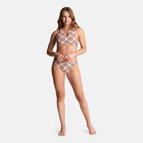 Traje de Baño Mujer Fondo de Bikini Full Print Damasco Haka Honu-7