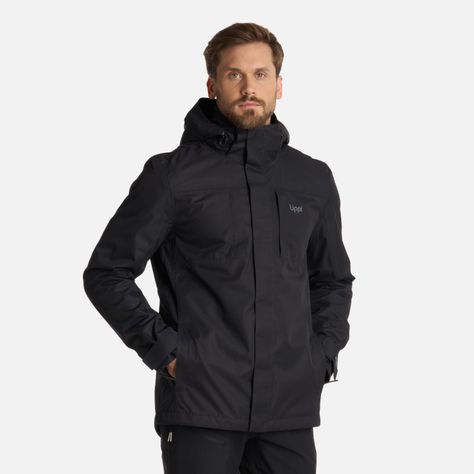 Chaqueta Hombre Tres Cruces Fusion-3 Hoody Negro Lippi I25-1