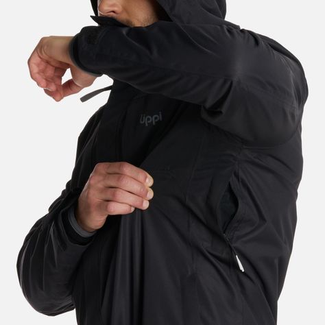Chaqueta Hombre Tres Cruces Fusion-3 Hoody Negro Lippi I25-5