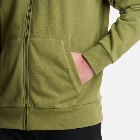 Polerón Hombre Ulmo Full Zip Hoody Sweatshirt Verde Lippi-4