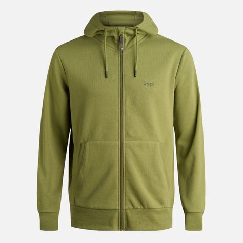 Polerón Hombre Ulmo Full Zip Hoody Sweatshirt Verde Lippi-6