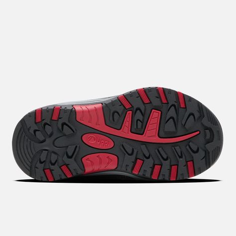 Botín Niño Puelo CS HI Velcro Gris Rojo Lippi-2