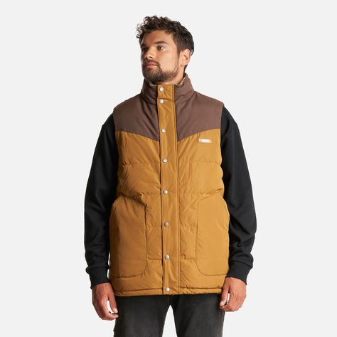 Chaqueta Hombre Kobuk Down Vest Mostaza Oscuro Lippi-1