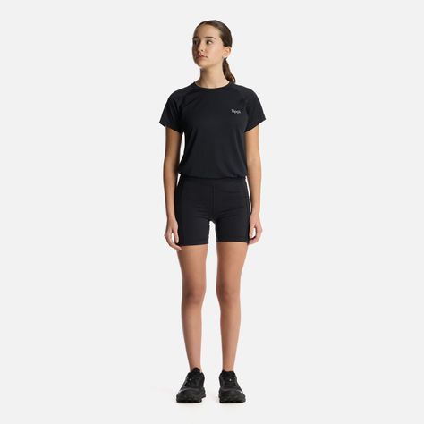 Calza Teen Girl In-Action Sport Short Negro Lippi V25-4