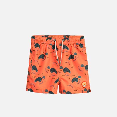 Short Baby Boy Beluga Swimwear Print Mostaza Lippi-0
