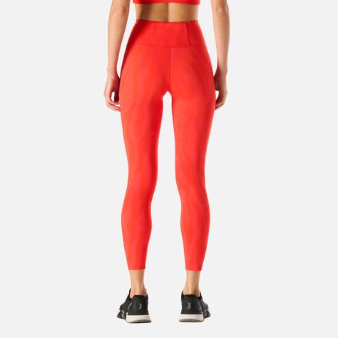 Calza Mujer Tempo 7/8 Super High Rise Rojo Vulcano-3