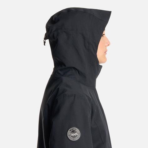 Chaqueta Teen Girl Lake Fusion 3 B-Dry Hoody Negro Lippi I25-4