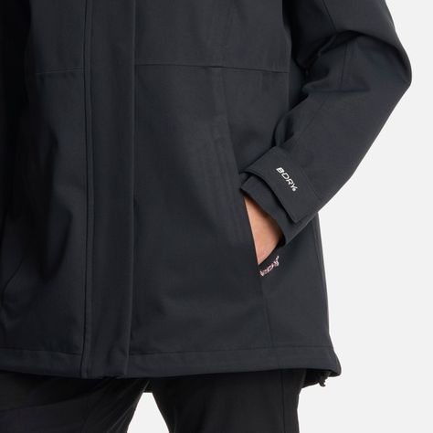 Chaqueta Teen Girl Lake Fusion 3 B-Dry Hoody Negro Lippi I25-6