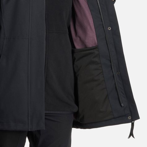 Chaqueta Teen Girl Lake Fusion 3 B-Dry Hoody Negro Lippi I25-9