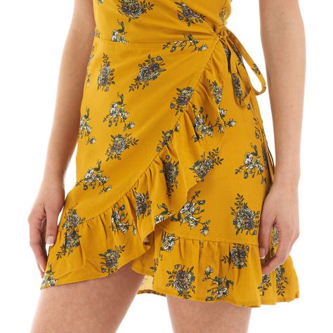 Vestido Mujer Aflora Mostaza print Haka Honu-6
