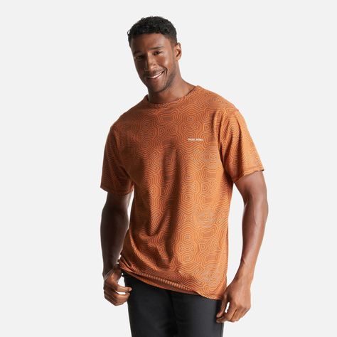 Polera Hombre Bi-curioso Print Terracota Haka Honu I23-2