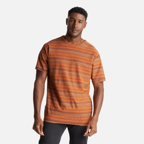 Polera Hombre Bi-curioso Print Terracota Haka Honu I23-4