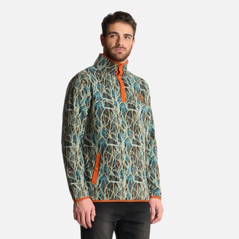 Polerón Hombre Tokerau Print Petroleo Haka Honu-1