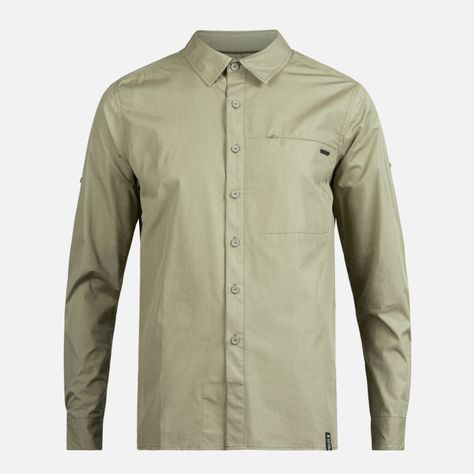 Camisa Hombre Alloy Long Sleeve Shirt Melange Verde Lippi I23-0