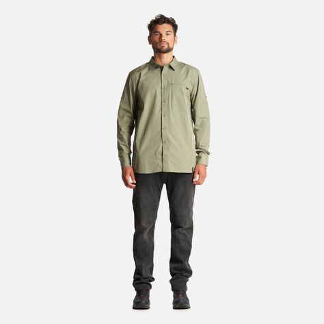 Camisa Hombre Alloy Long Sleeve Shirt Melange Verde Lippi I23-7