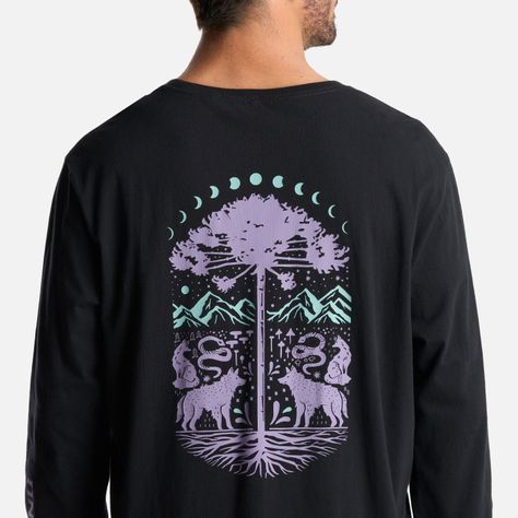 Polera Hombre Norte Sur Negro Haka Honu I24-5