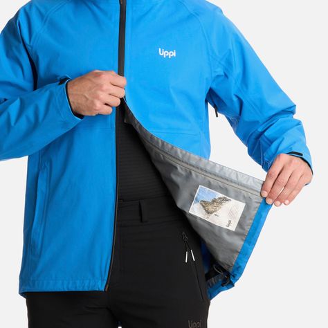 Chaqueta Hombre Alpine B-Dry Hoody Jacket Azulino Lippi I25-7