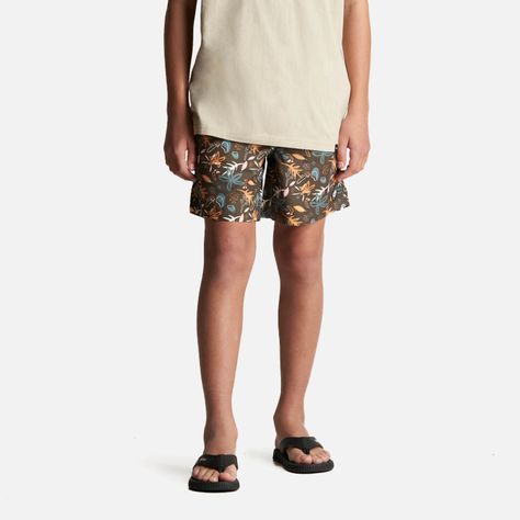 Traje de Baño Teen Boy Aqua Swimwear Print Oliva Oscuro Lippi-1