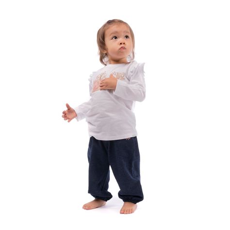 Pantalon Baby Girl Cozy Pants Azul Lippi-1