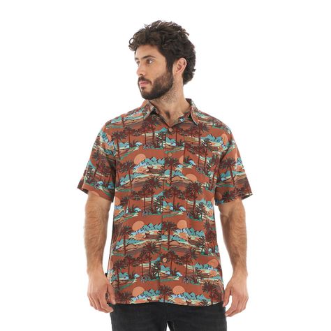 Camisa Hombre Aflora Damasco Haka Honu-1