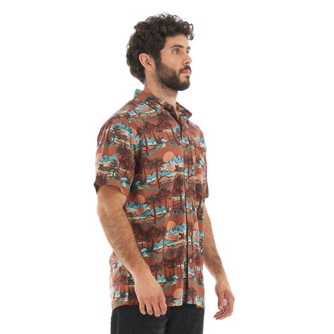 Camisa Hombre Aflora Damasco Haka Honu-2