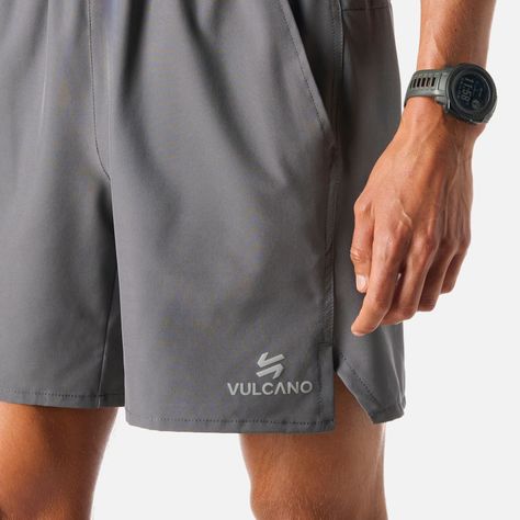 Shorts Hombre Tempo 7" Shorts Gris Medio Vulcano-4