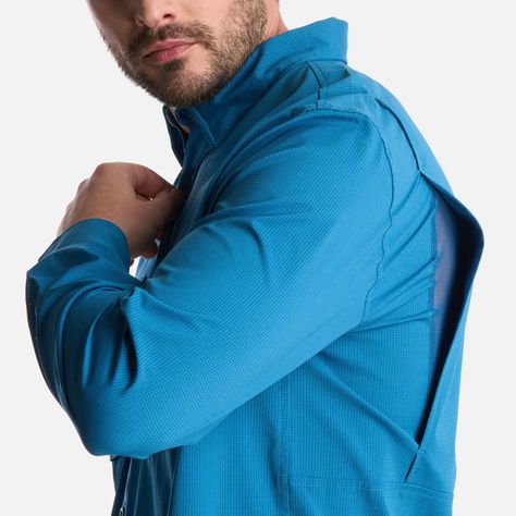 Camisa Hombre Rosselot Long Sleeve Q-Dry Azul Lippi V25-4