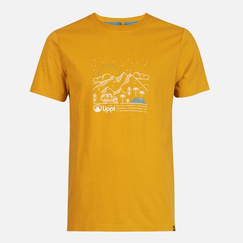 Polera Hombre Night Camp T-Shirt Mostaza Lippi-0