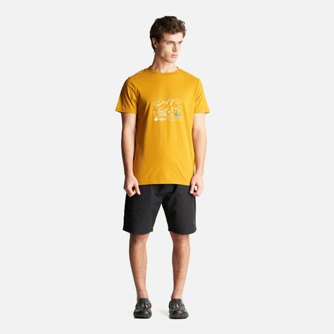 Polera Hombre Night Camp T-Shirt Mostaza Lippi-4