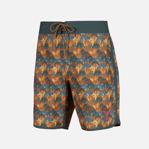 Traje de Baño Hombre Sorfer Print Mostaza Haka Honu-0