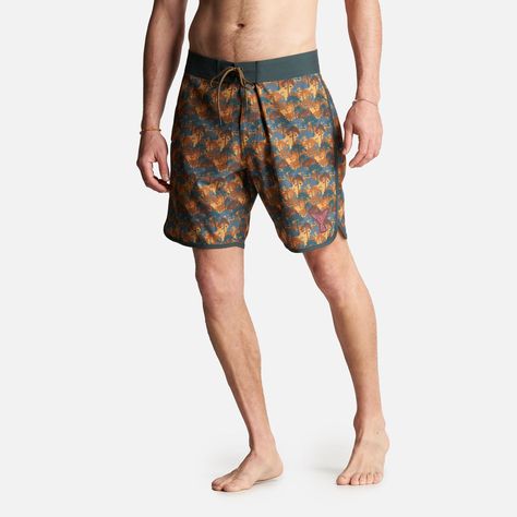 Traje de Baño Hombre Sorfer Print Mostaza Haka Honu-2