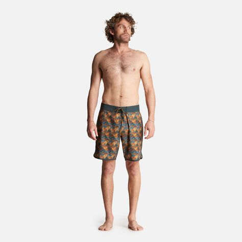 Traje de Baño Hombre Sorfer Print Mostaza Haka Honu-5