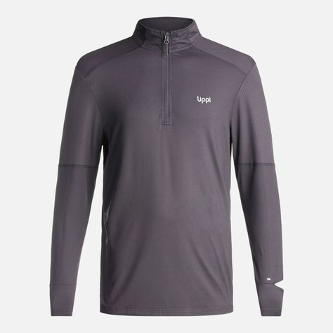 Poleron Hombre Puerto Trucco 14 Zip Grafito Lippi I24-0