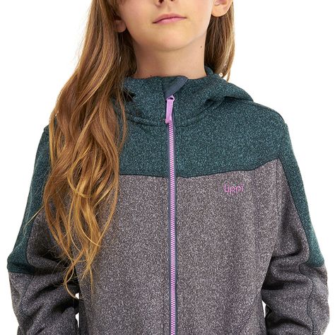 Chaqueta Niña Explorer Therm-Pro Hoody Jacket Melange Verde Grisaceo / Melange Gris Lippi-4