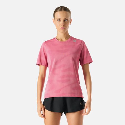 Polera Mujer Built To Move Pro T-Shirt Rosado Vulcano-0