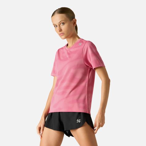 Polera Mujer Built To Move Pro T-Shirt Rosado Vulcano-1