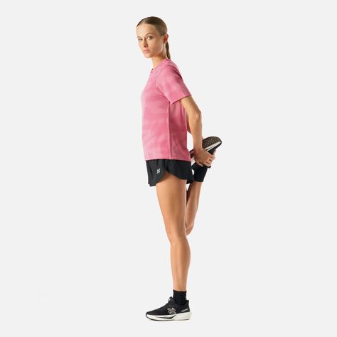 Polera Mujer Built To Move Pro T-Shirt Rosado Vulcano-2