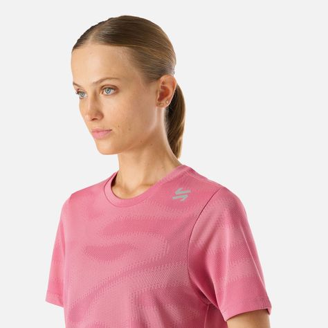 Polera Mujer Built To Move Pro T-Shirt Rosado Vulcano-4