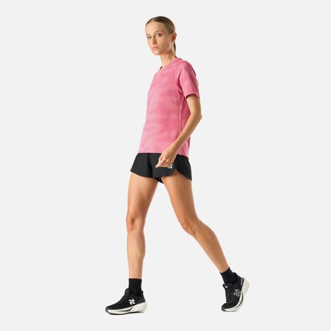 Polera Mujer Built To Move Pro T-Shirt Rosado Vulcano-6