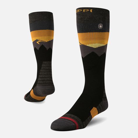 Calcetin Hombre All Mountain Ski Socks Gris Oscuro Lippi I23-0
