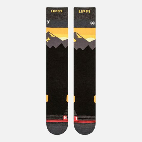 Calcetin Hombre All Mountain Ski Socks Gris Oscuro Lippi I23-1