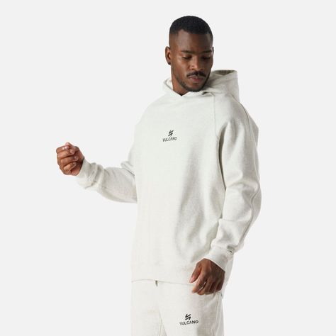 Polerón Hombre Cool Down Hoody Gris Claro Vulcano-1