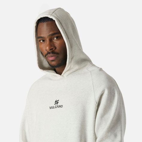 Polerón Hombre Cool Down Hoody Gris Claro Vulcano-4