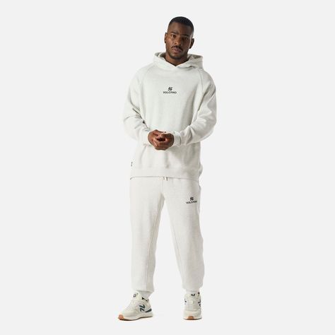 Polerón Hombre Cool Down Hoody Gris Claro Vulcano-6