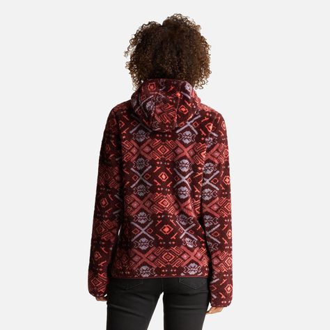 Chaqueta Mujer Calur-oso Full Print Burdeo Haka Honu-3