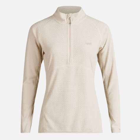 Poleron Mujer Jacaranda Nano-F 14 Zip Crema Lippi-0