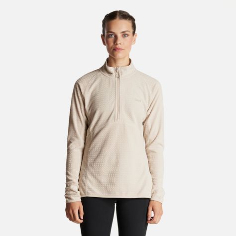 Poleron Mujer Jacaranda Nano-F 14 Zip Crema Lippi-1