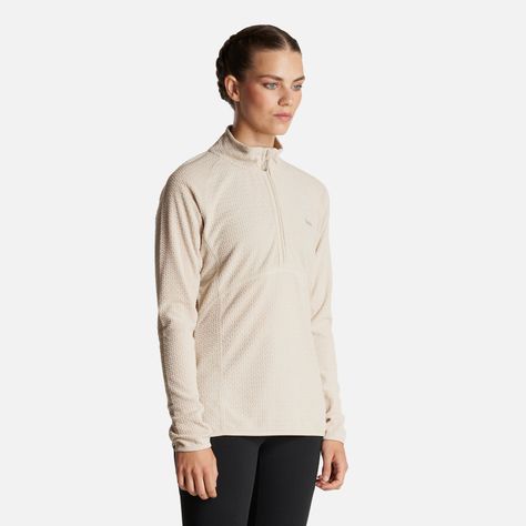 Poleron Mujer Jacaranda Nano-F 14 Zip Crema Lippi-2