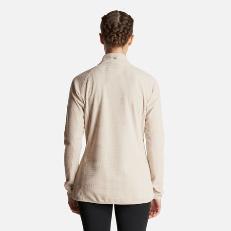 Poleron Mujer Jacaranda Nano-F 14 Zip Crema Lippi-3