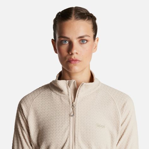 Poleron Mujer Jacaranda Nano-F 14 Zip Crema Lippi-4